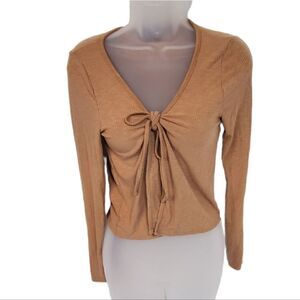 Freshman Tie Open Front Juniors Top